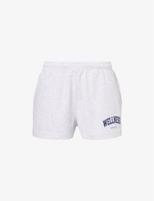 SPORTY & RICH: Wellness Ivy Disco Cotton-Jersey Shorts