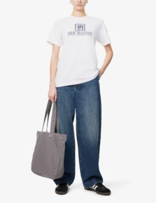 SPORTY & RICH: NY Marathon Cotton-Jersey T-Shirt