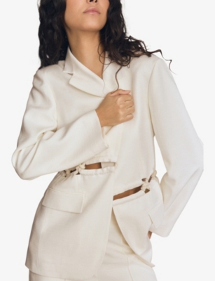 REISS: Reiss x Atelier Leia Rope-Trim Woven Blazer