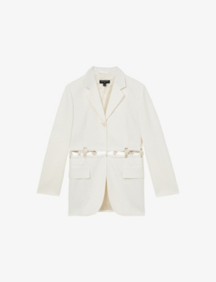 REISS: Reiss x Atelier Leia Rope-Trim Woven Blazer
