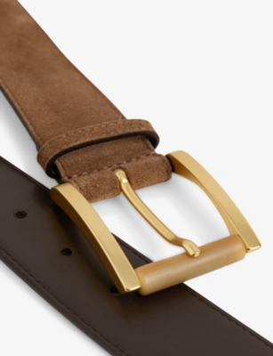 Reiss Womens  Rosie Suede Belt In Tan