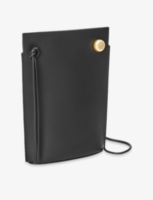 Loewe Womens Black Pebble Dice Leather Pouch In Black