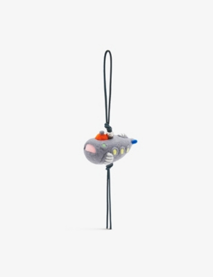 LOEWE: Submarine wool and leather key charm