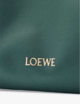 Loewe Womens Vetiver Flamenco Mini Leather Clutch Bag In Vetiver