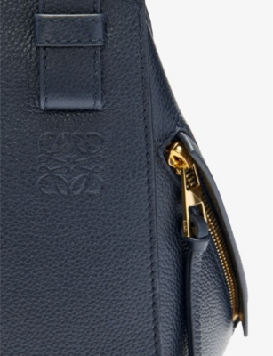 Loewe Womens  Hammock Compact Leather Top-handle Bag In Deep Navy