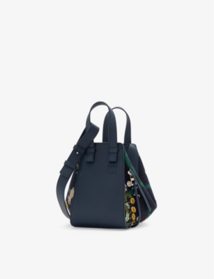 LOEWE Hammock Compact Bunnies leather top handle bag Selfridges