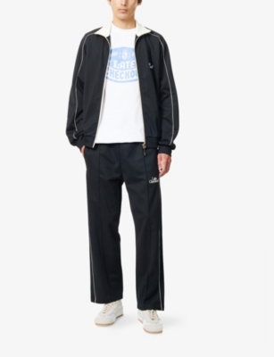 LATE CHECKOUT: Drawstring Two-Slip-Pockets Woven Track Trousers