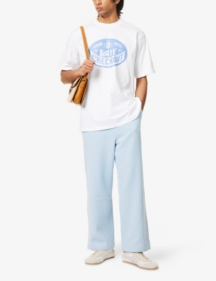LATE CHECKOUT: Blue Badge Logo-Print Cotton-Jersey T-Shirt