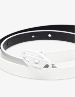 Diesel Womens T1003 B-play 15 Mirrored Leather Belt