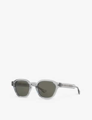 Gucci Womens Grey Gg1730s Square-shape Acetate Sunglasses In Grey