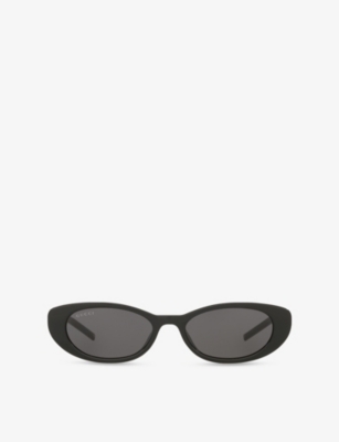 GUCCI: GG1680S Cat Eye-Frame Injected Sunglasses
