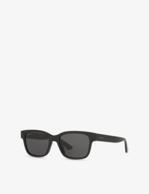 Gucci Womens Black Gg1716s Rectangle-frame Injected Sunglasses