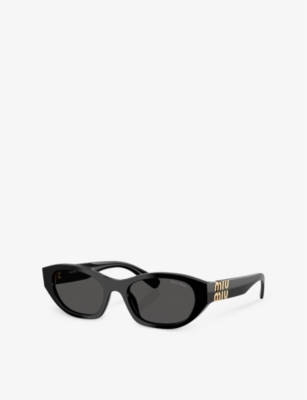 Miu Miu Glimpse Sunglasses In Black