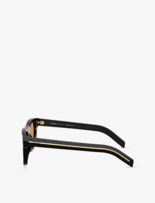 PRADA: PR B12S Pillow-Frame Acetate Sunglasses