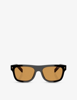 PRADA: PR B12S Pillow-Frame Acetate Sunglasses