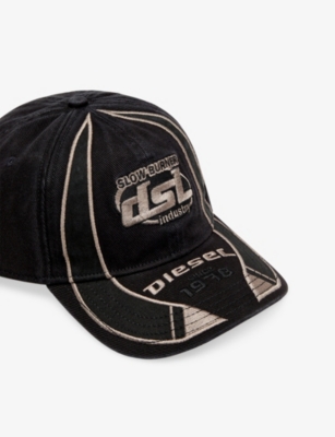 DIESEL: C-Arson Logo-Embroidered Cotton Baseball Cap