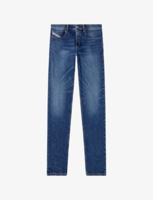DIESEL: 2023 D-Finitive Regular-Fit Tapered-Leg Stretch-Denim Jeans