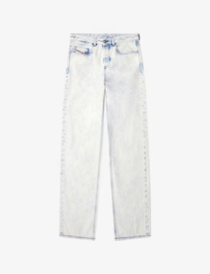 DIESEL: 2001 D-Macro 09180&nbsp;Relaxed-Fit Wide-Leg Denim Jeans