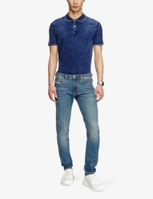 Diesel Mens 01 1979 Sleenker 0bmbt Skinny-fit Denim Jeans