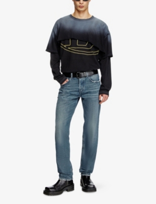 Diesel 2020 D-viker Straight Leg Jeans In 01