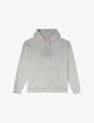 DIESEL: S-Ummer-Bigoval Brand-Embossed Cotton-Jersey Hoody