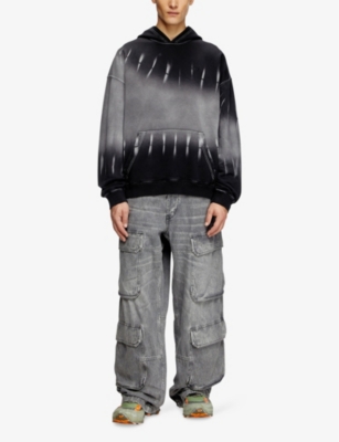 DIESEL: S-Boxt-Hood-R2 Boxy-Fit Cotton-Jersey Hoody