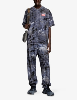 DIESEL: T-Boxt-R12 Brand-Patch Cotton-Jersey T-Shirt