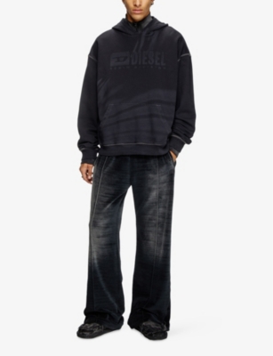 DIESEL: S-Boxt-Hood-R9 Boxy-Fit Cotton-Jersey Hoody