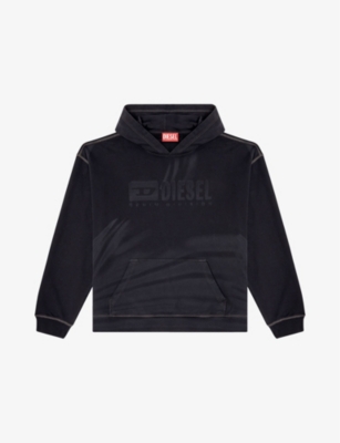 DIESEL: S-Boxt-Hood-R9 Boxy-Fit Cotton-Jersey Hoody
