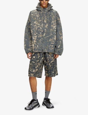 DIESEL: J Lint Camo-Print Relaxed-Fit Hooded Denim Jacket