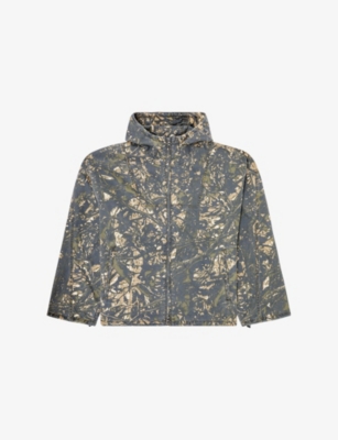 DIESEL: J Lint Camo-Print Relaxed-Fit Hooded Denim Jacket