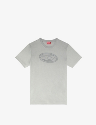 DIESEL: T-Adjust-Bigoval Brand-Embossed Cotton-Jersey T-Shirt
