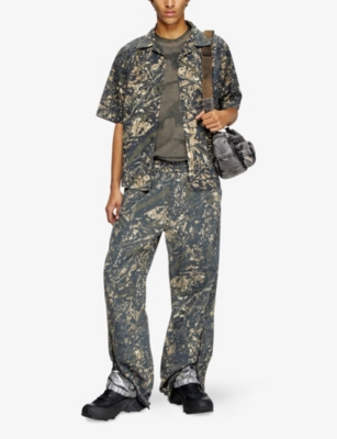 DIESEL: S Lint Camo-Print Relaxed-Fit Cotton Shirt