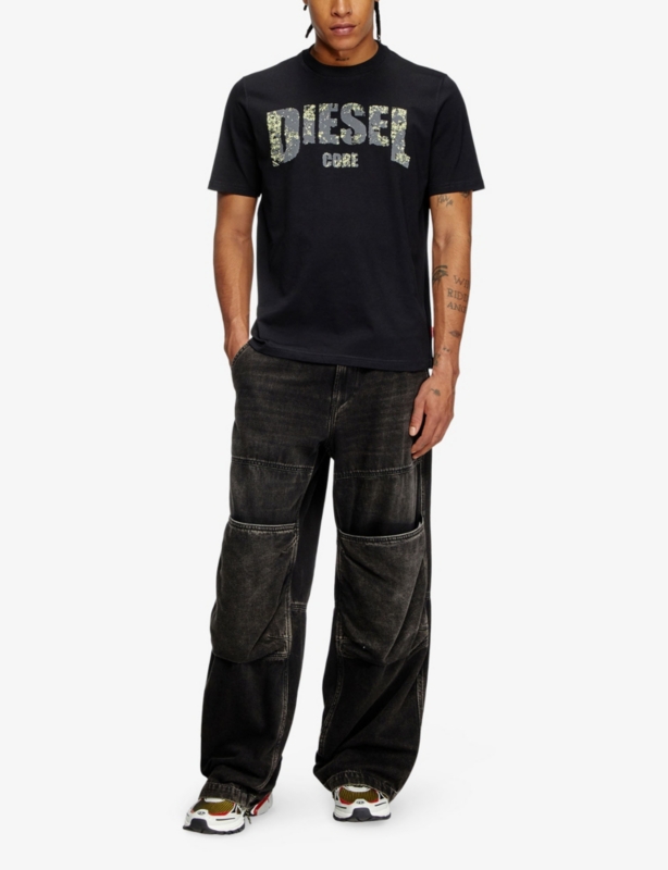 T-Adjust-R25 Brand-Print Cotton-Jersey T-Shirt