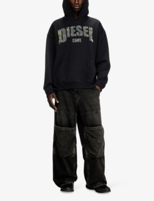DIESEL: S-Boxt-Hood-R13 Relaxed-Fit Cotton-Blend Hoody