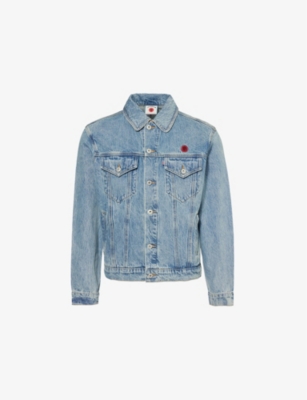 ICECREAM: Trucker graphic-print relaxed-fit denim jacket