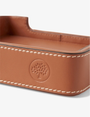 MULBERRY: Logo-embossed small leather tray