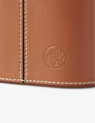 MULBERRY: Logo-embossed leather pen pot