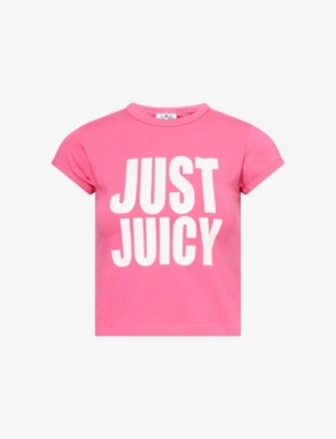 JUICY COUTURE: Just Juicy Round-Neck Stretch-Cotton T-Shirt