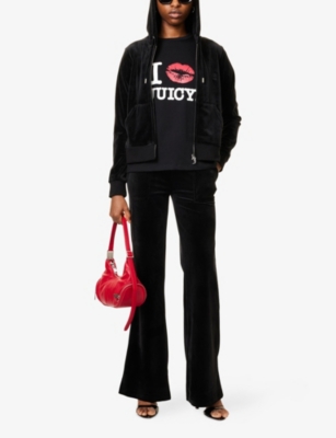 JUICY COUTURE: I Kiss Round-Neck Cotton-Jersey T-Shirt