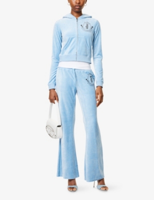 JUICY COUTURE: Robyn Palm Embellished Woven Hoody