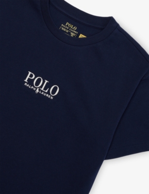 POLO RALPH LAUREN: Logo-Embroidery Short-Sleeve Cotton-Jersey T-Shirt 6-14 Years