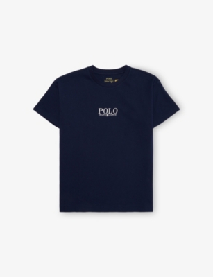 POLO RALPH LAUREN: Logo-Embroidery Short-Sleeve Cotton-Jersey T-Shirt 6-14 Years