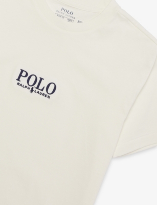 POLO RALPH LAUREN: Logo-Embroidery Short-Sleeve Cotton-Jersey T-Shirt 6-14 Years