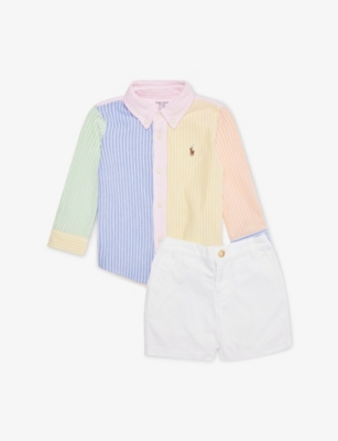 POLO RALPH LAUREN: Baby Boy Fun Shirt and Chino Short Two-Piece Set