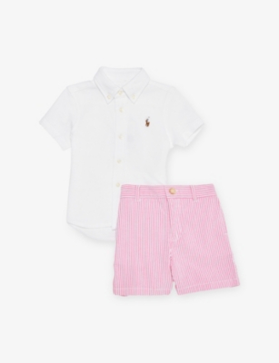 POLO RALPH LAUREN: Boys' Polo Pony Two-Piece Cotton Set