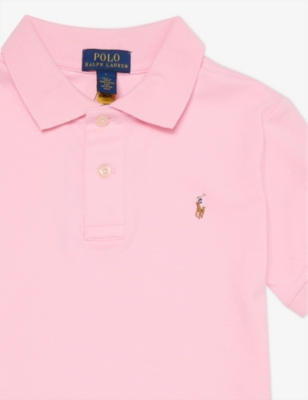 POLO RALPH LAUREN: Brand-Embroidery Short-Sleeves Cotton-Jersey Polo Shirt