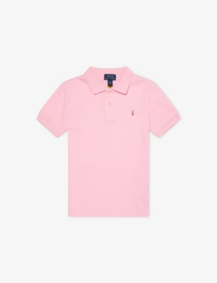 POLO RALPH LAUREN: Brand-Embroidery Short-Sleeves Cotton-Jersey Polo Shirt