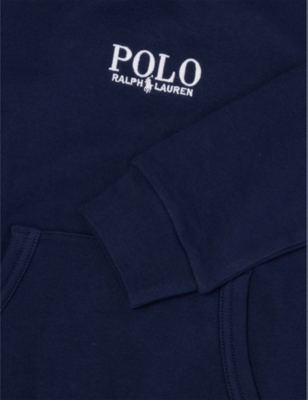 POLO RALPH LAUREN: Boys' Logo-Embroidered Regular-Fit Cotton-Blend Hoody
