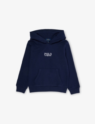 POLO RALPH LAUREN: Boys' Logo-Embroidered Regular-Fit Cotton-Blend Hoody